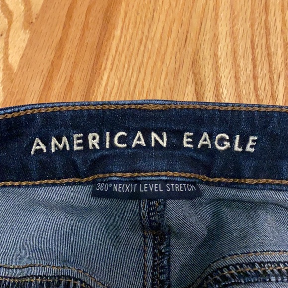 American Eagle High Waisted Dark Denim Jeggings - Picture 3 of 5